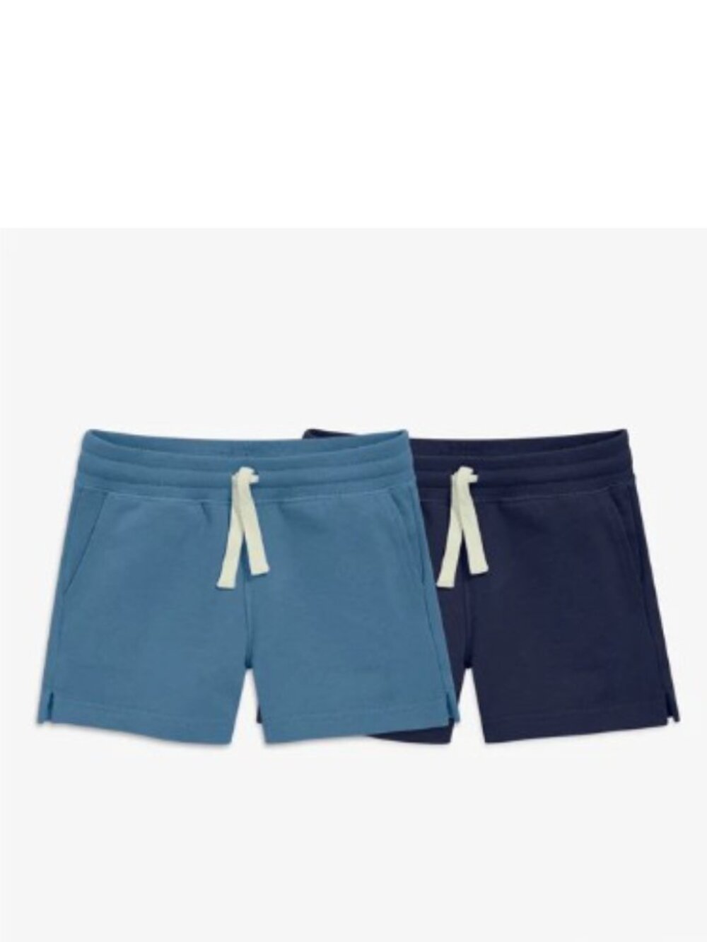 Primary Track Shorts 2-pack in Midnight & Navy, size 2T